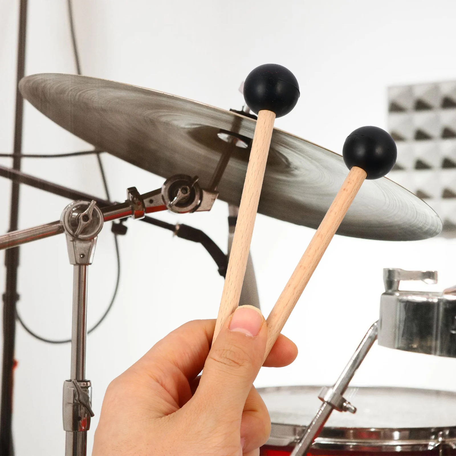 

1Pair Marimba Sticks Solid Grip for Marimbas Xylophones Percussion Instrument Accessories Mallets Marimba Sticks