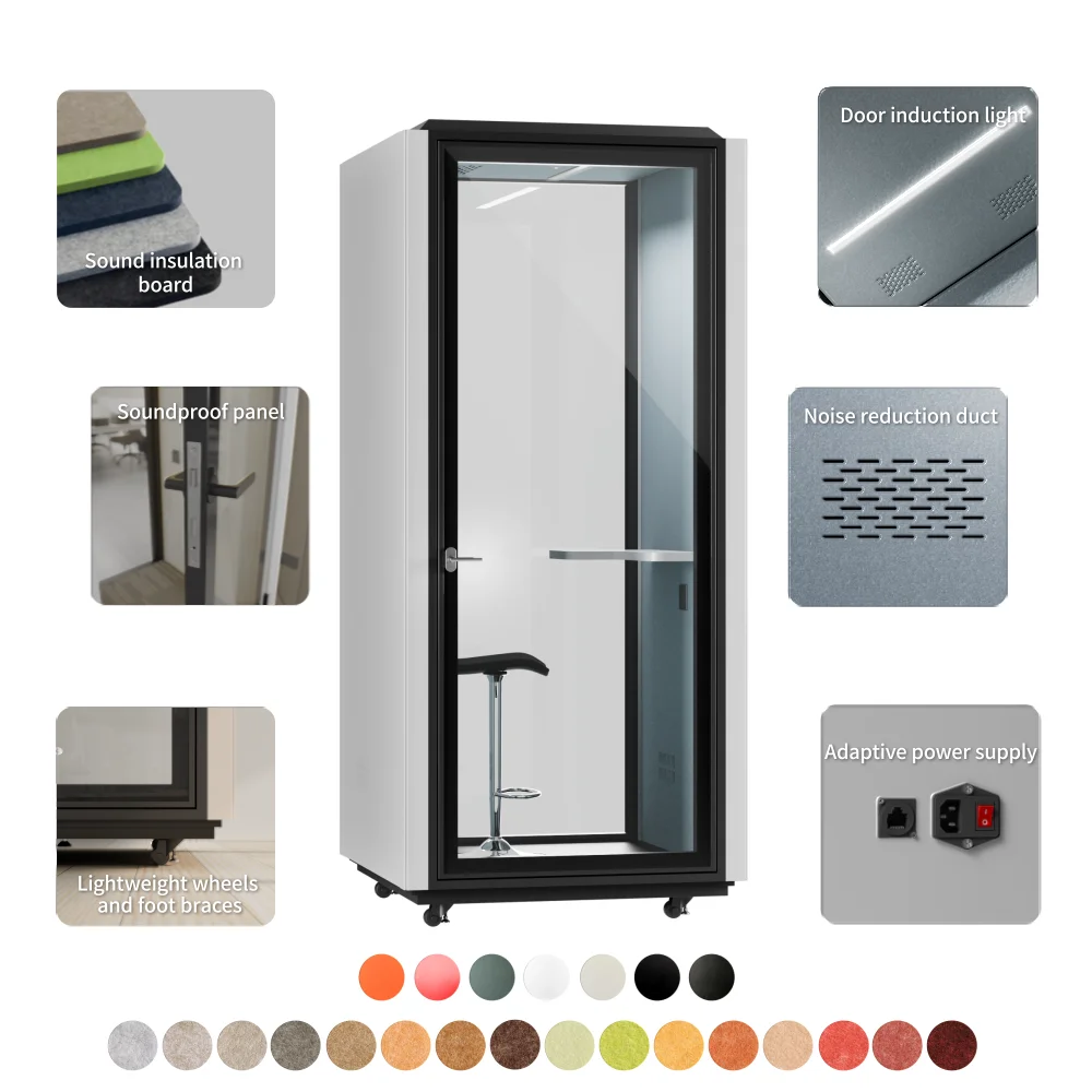 Insulation Voice Isolation Privacy Small House Soundproof Booth Telephone Soundproof Work Recording Telephone Office Pod