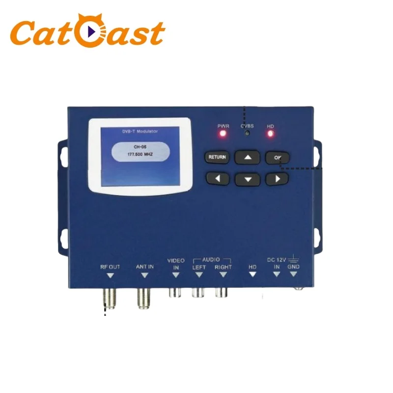 

Single Channel HD MI AV to RF H.264 Encoder Modulator HD 1080P ISDBT QAM DVB-C DVBT Modulator