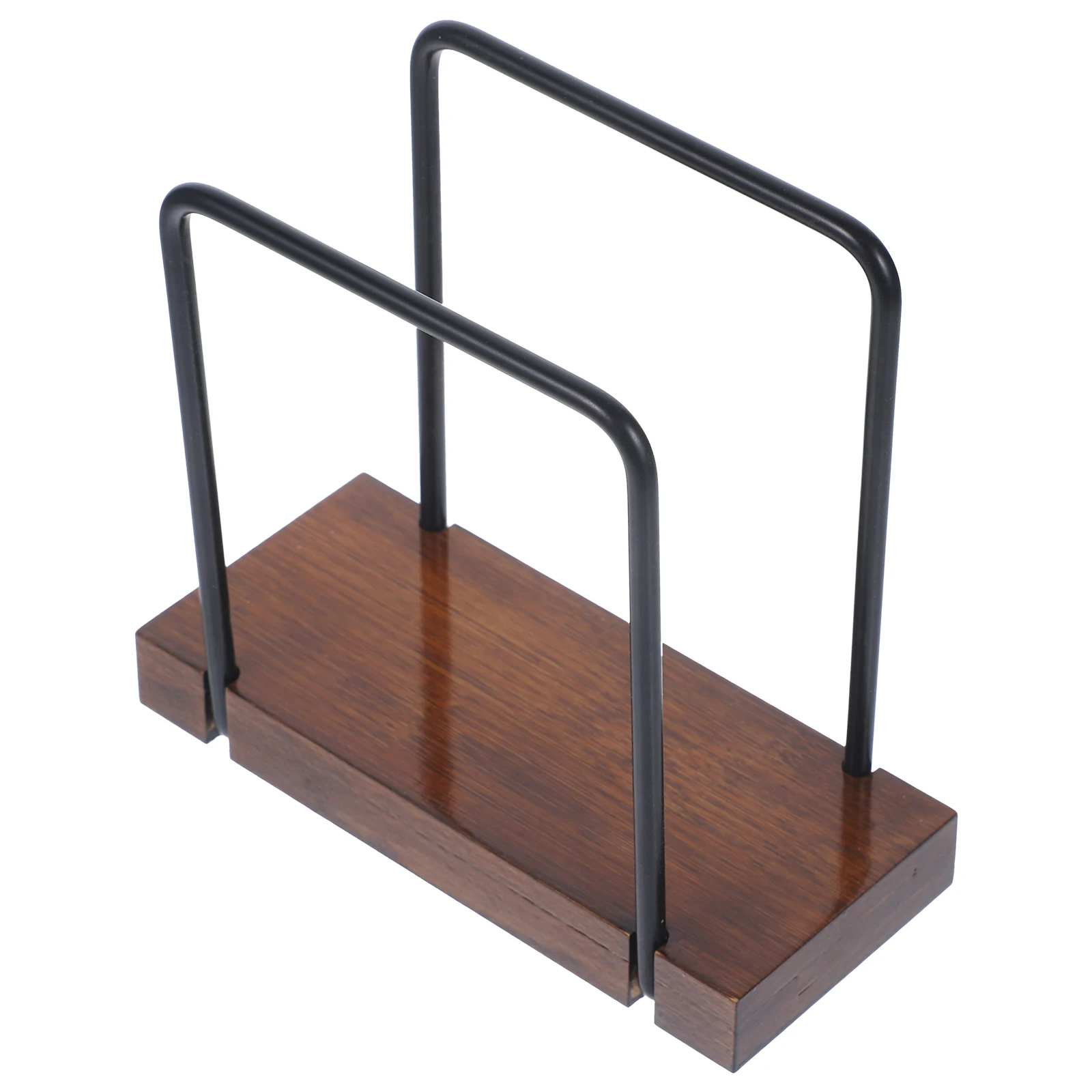 

Retro Napkin Holder Stand Rustic Farmhouse Brown Wooden Base Metal Top Kitchen Dinner Room Table Restaurant Bar Cafe Hotel Decor