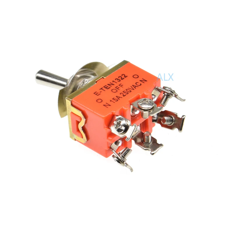 2pcs e-ten1322 1322 6pin Toggle Switch on-off Rocker Power Switches 15a 250v