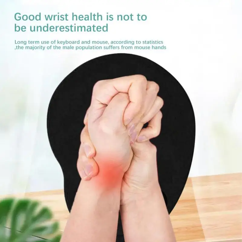 Ergonomic Wrist Rest Mouse Pad Comfortable Wrist Support Non Slip EVA Mice Mat Soft Mousepad For PC Laptop Computer