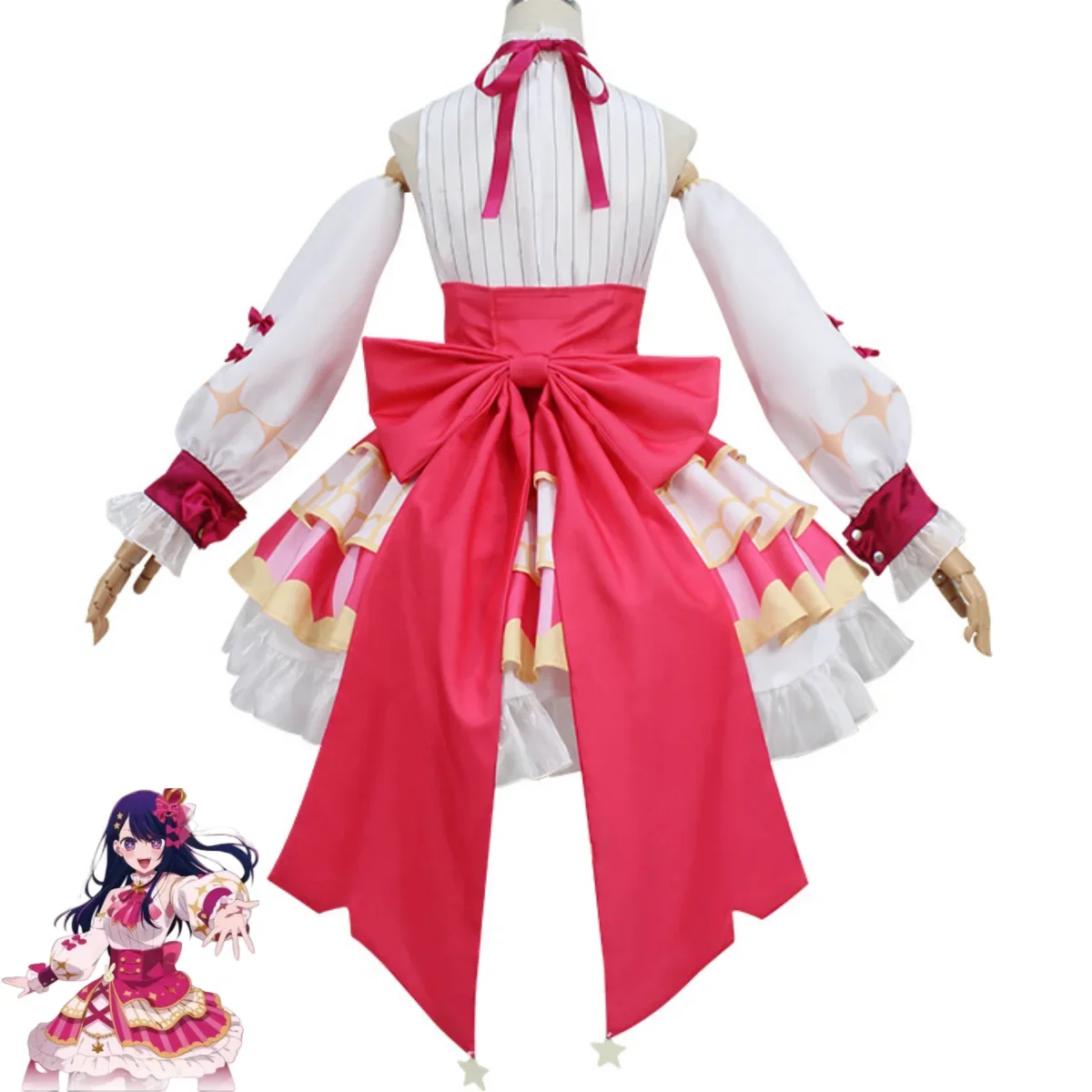 Anime Oshi No Ko Hoshino Ai Costume Cosplay bella principessa gonna Lolita vestito parrucca donna Kawaii Halloween Masquerade Ball Suit