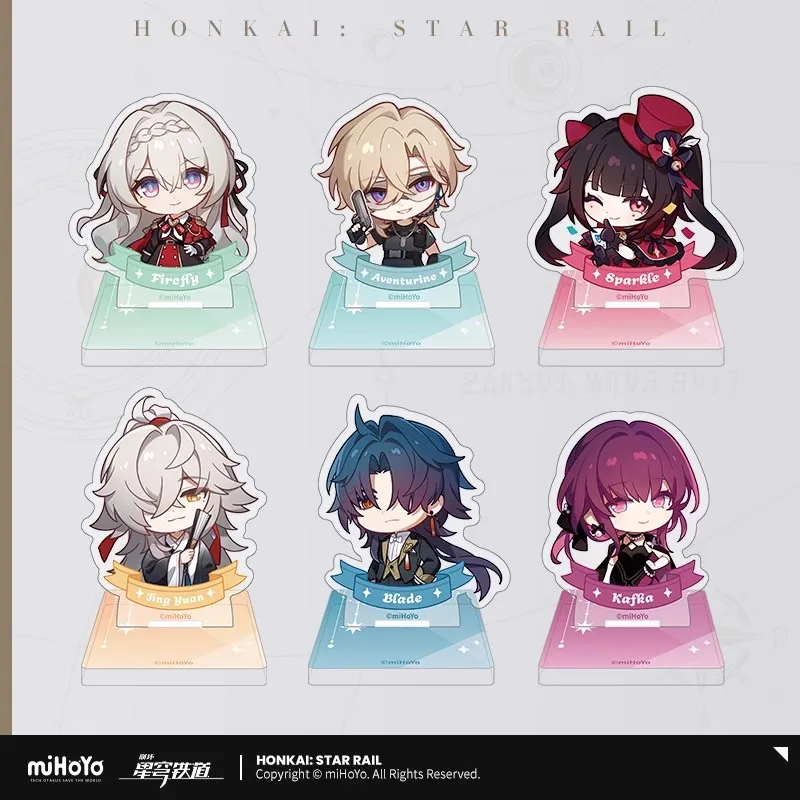 miHoYo Honkai: StarRail Official Anime and Game Peripherals Medal of The Unknown Guest Series Acrylic Stamps Secondary Gifts DIY