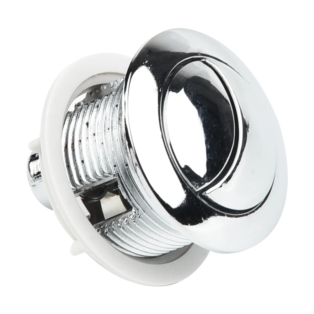 48/58MM 듀얼 푸시 버튼 플러시 화장실 물 탱크 더블 초승달 모양 2 막대 욕실 화장실 스위치