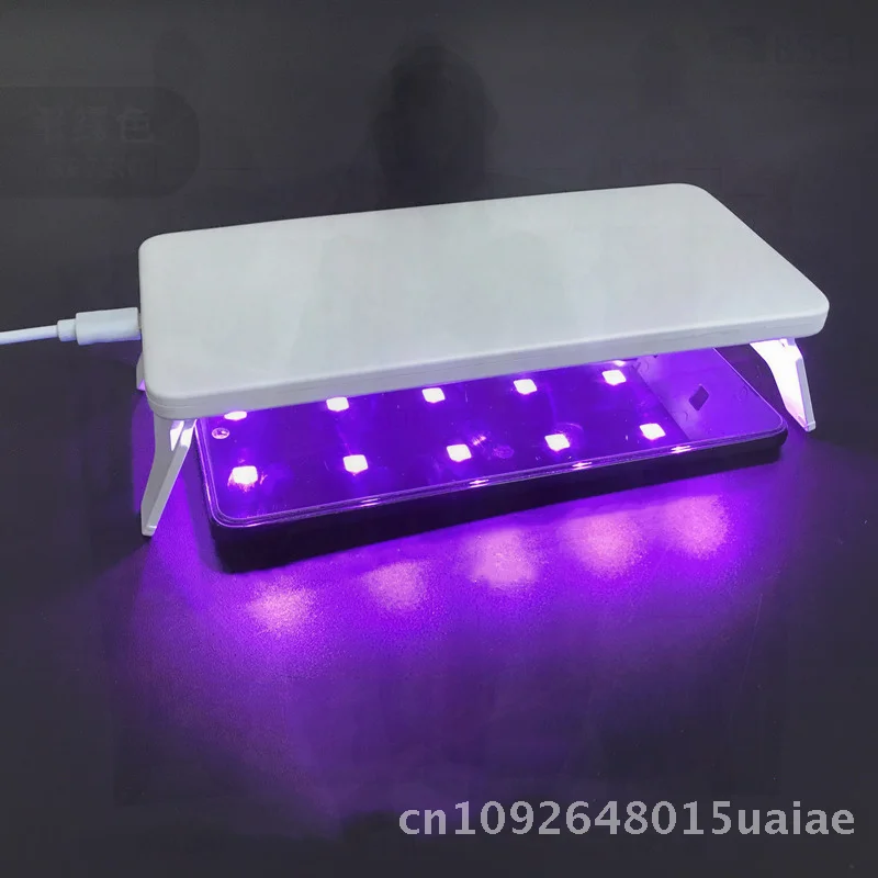 UV-lamp voor mobiele telefoon Gehard film Nagellicht Uithardende paarse lijm Baklamp 24-lichts plug-in 15W met Type-C-interface