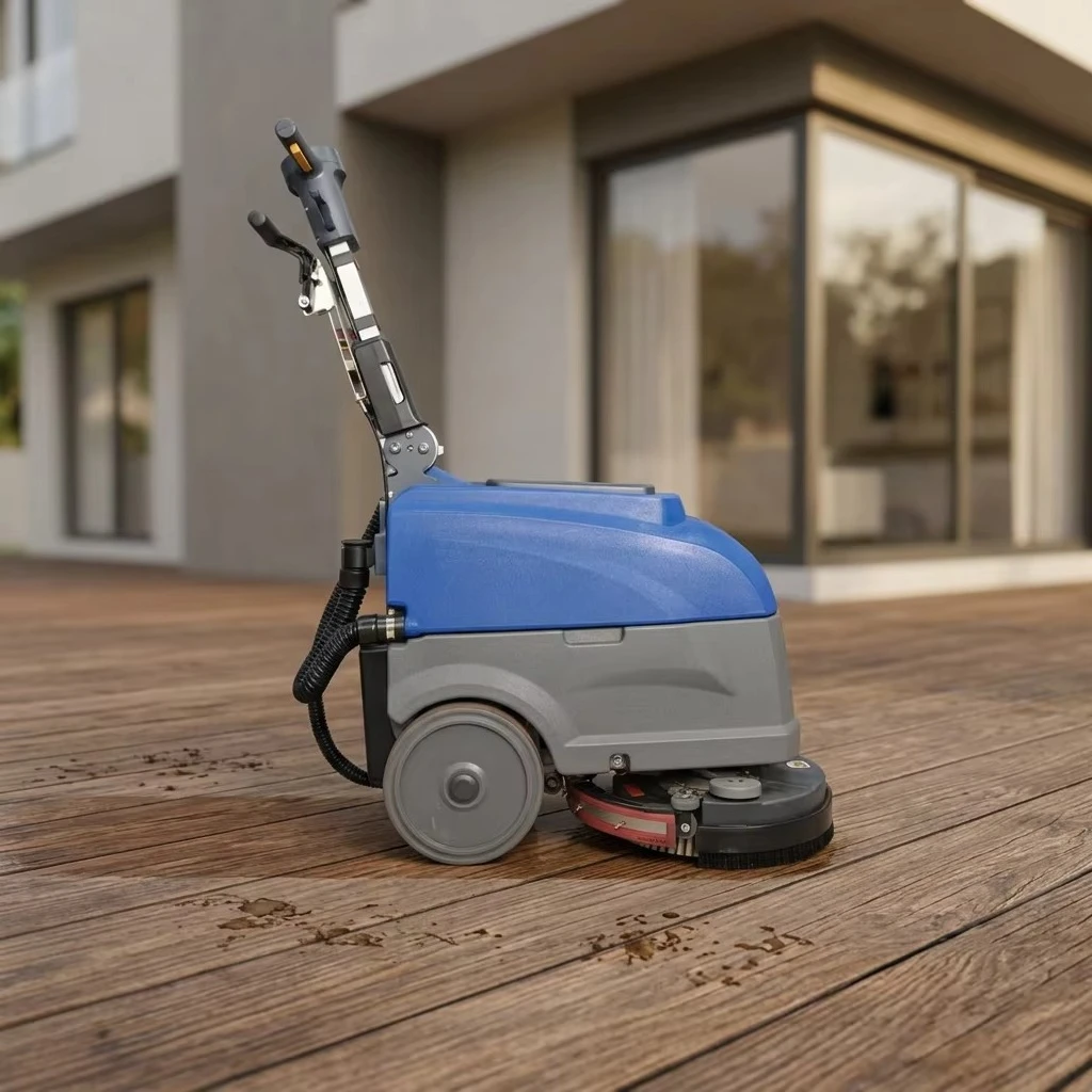 เครื่องขัดพื้นแบบใช้แบตเตอรี่  - Floor Scrubber Machine Walk Behind บทวิจารณ์และราคา