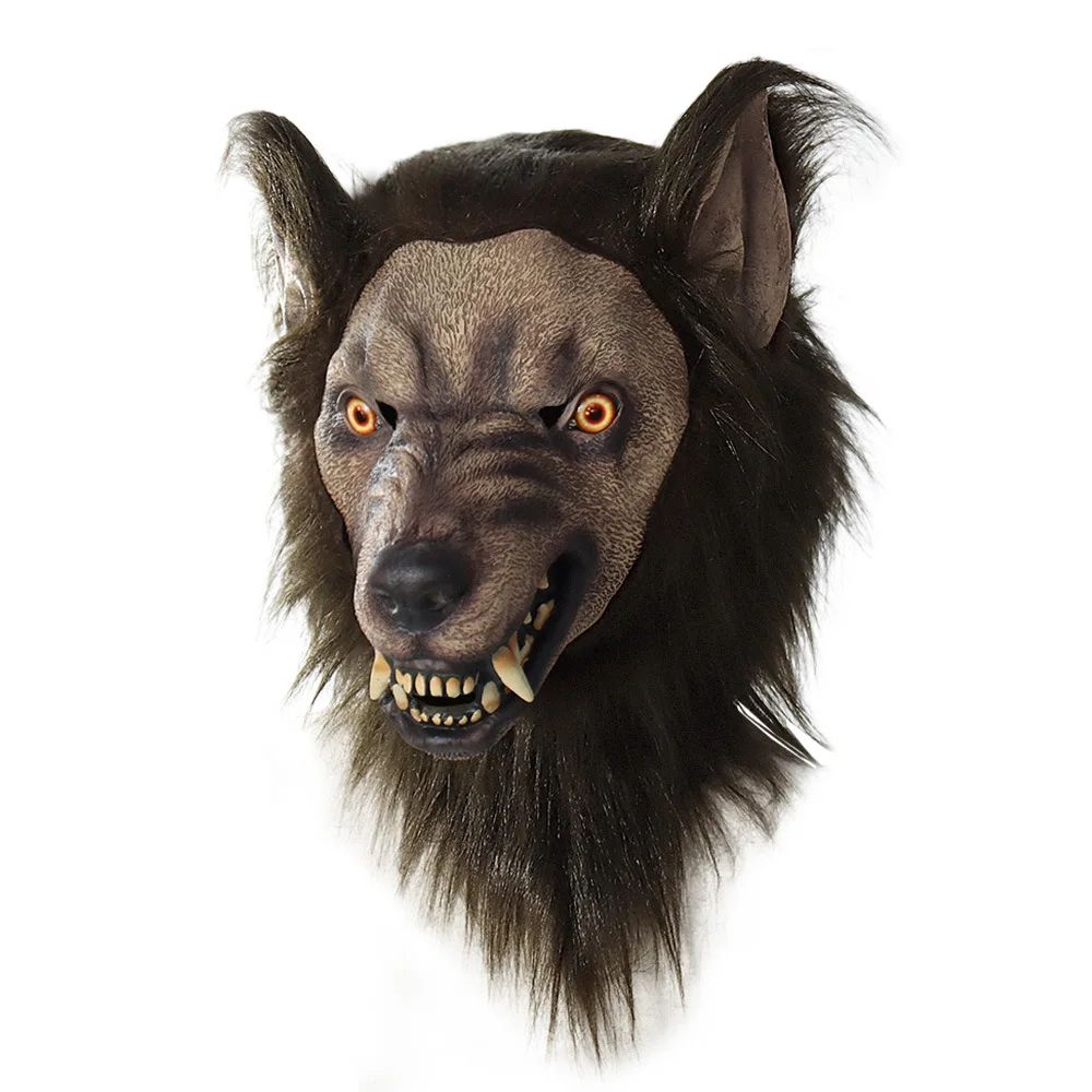 

Anime Werewolf Masks Animal Wolf Realistic Cosplay Latex Masques Halloween Costumes Accesories Carnival Headgear Party Props