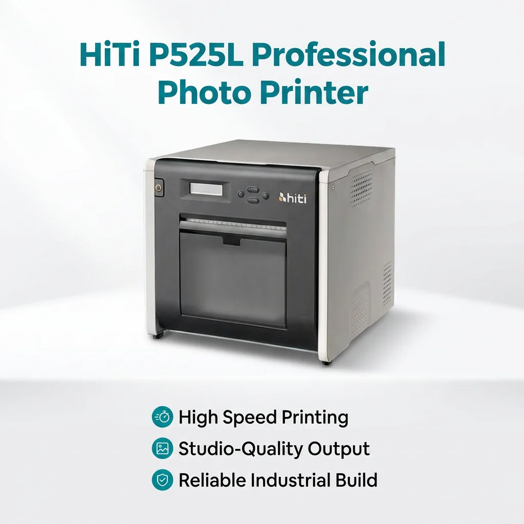 HiTi P525L Portable Photo Roll Printer High-Speed Printing for Personal And Professional Use
