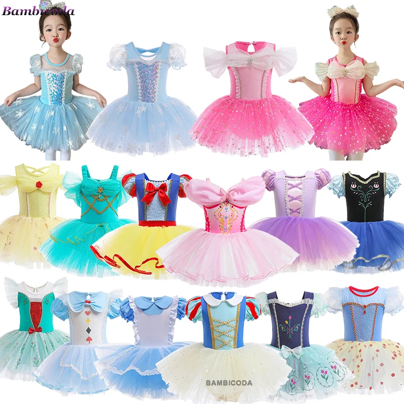 

Girl Baby TUTU Princess Ballet Dance Dress Birthday Party Ball Gowns Tulle Elsa Costume Rapunzel Belle Mermaid Clothing 2-8Y