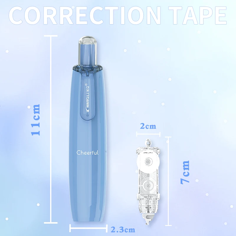 1 body+5 replacement core/ per set，Correction tape for writing correction in school offices - large capacity