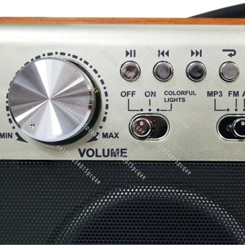 Wooden Retro Wireless Bluetooth Speaker High Quality Portable Home Tri-Band FM Radio Subwoofer Mobile Phone TF Card USB