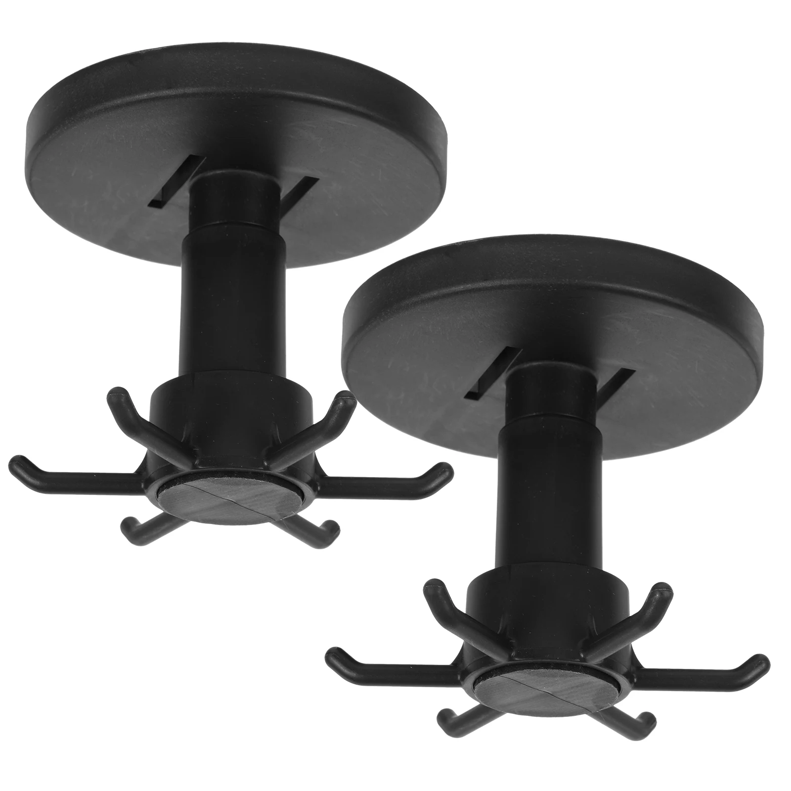 

2Pcs Multi functional Wall Hooks Heavy Duty Non punch Storage Kitchen Cabinet Hooks Rotating Hangers PVC Safe Strong