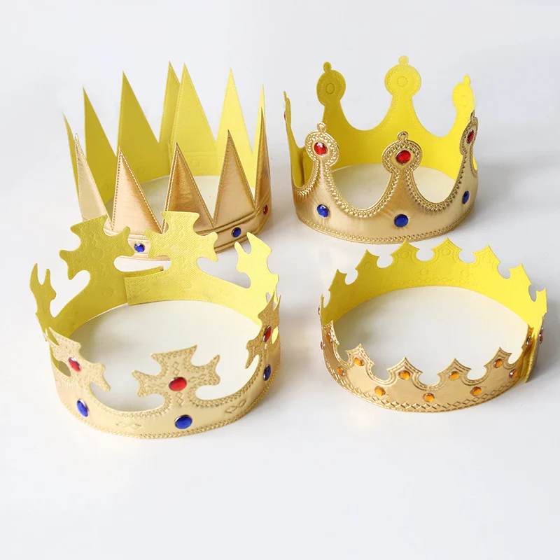 Birthday Hat Princess Prince Crown Happy Birthday Crown Cap Headband Birthday Party Prom Dress Up Supplies Headband