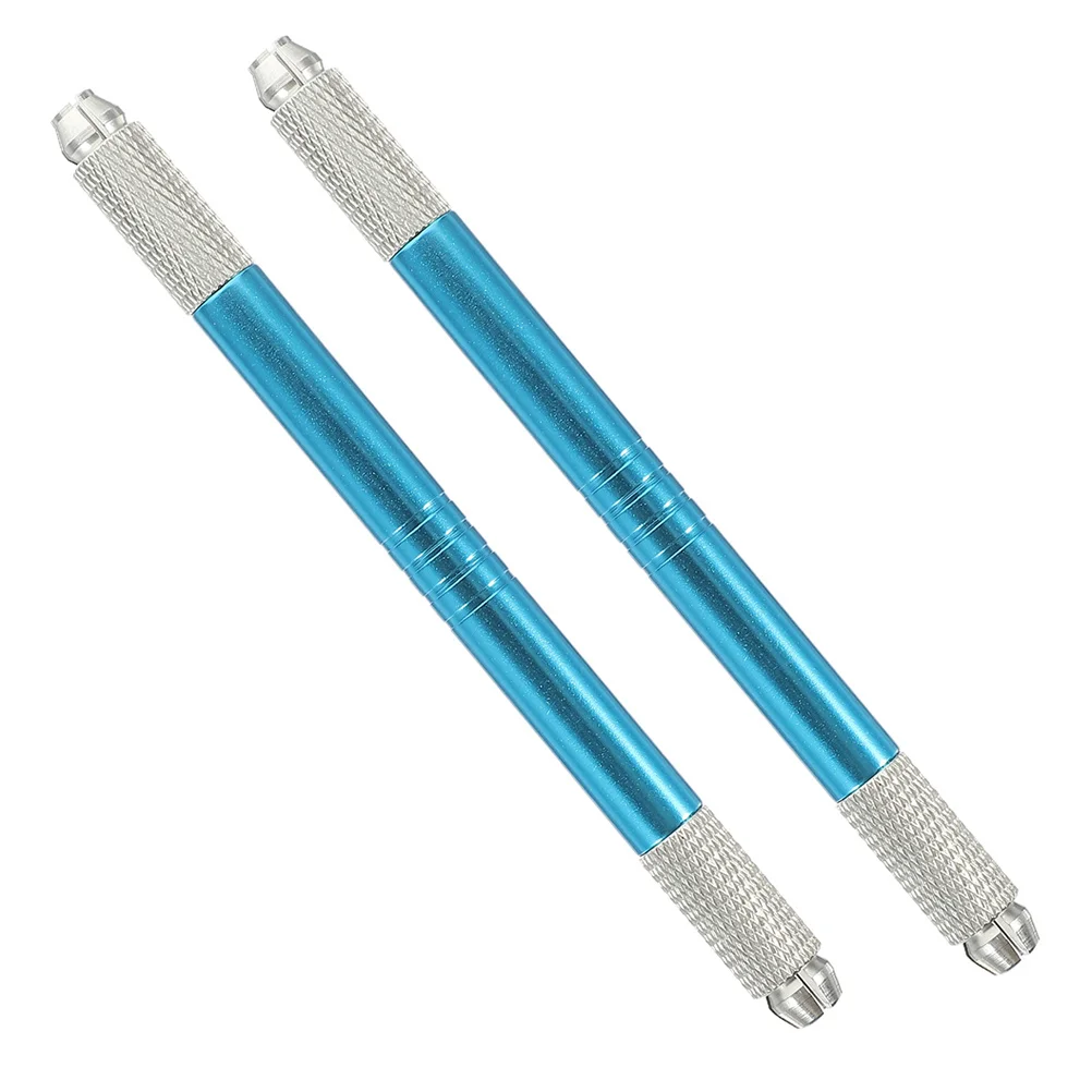 2 قطعة قلم تحديد الحواجب مقاوم للماء أدوات ماكياج الحواجب للمبتدئين وصالون المنزل استخدام قلم تحديد الحواجب الأزرق #1