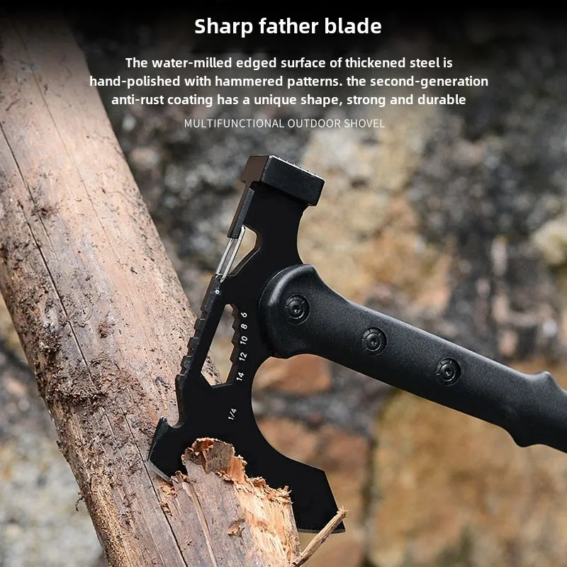 

Multifunctional High Carbon Steel Firewood Chopping Self-defense Mountain Camping Arc Fire Axe