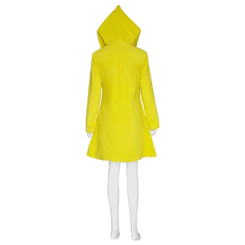 Little Nightmares ستة أزياء تنكرية معطف واق من المطر للأطفال البالغين معطف أصفر لحفلات الهالوين؛ 3,k8't،