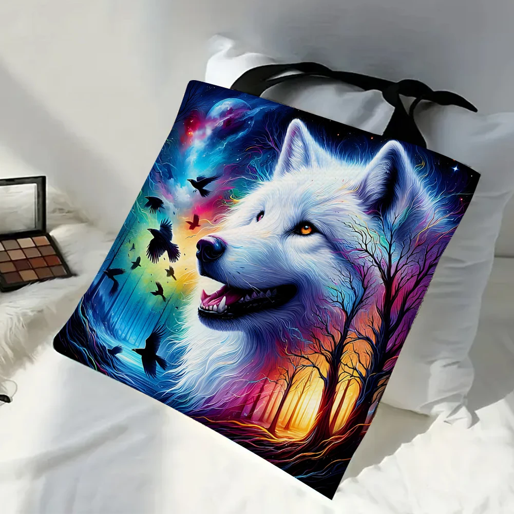 

4шт льняная большая сумка большой емкости Wolf