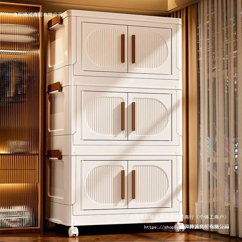 

European Style Storage Cabinet That Can Be Freely Installed, Suitable For Home, Living Room, Beverage, Snack Folding Cabinets