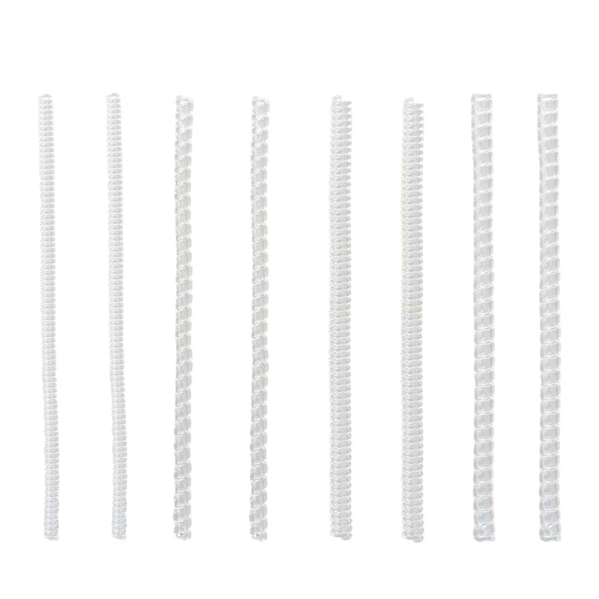 

8PCS Spring Invisible Rings Comfortable Transparent Plastic Adjustable Thickness Fits Various Rings Secure Without Adhesives