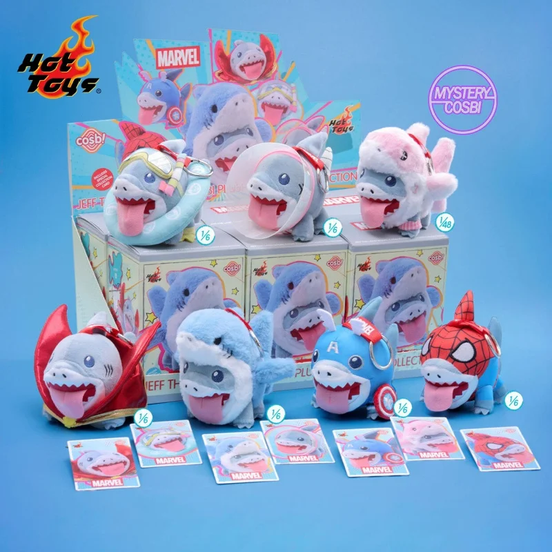Marvel Rivals Jeff The Land Shark Cosbi Plush Keychain Blind Box Anime Stuffed Doll Bag Charm Collectible Gift For Collectors