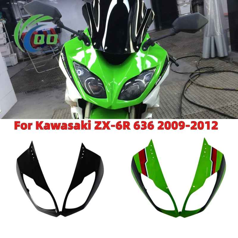 

Motorcycle Front Upper Fairing Headlight Cowl Nose Panlel Cowl Fit For Kawasaki Ninja ZX636 ZX600 ZX6R ZX-6R 2009 2010 2011 2012