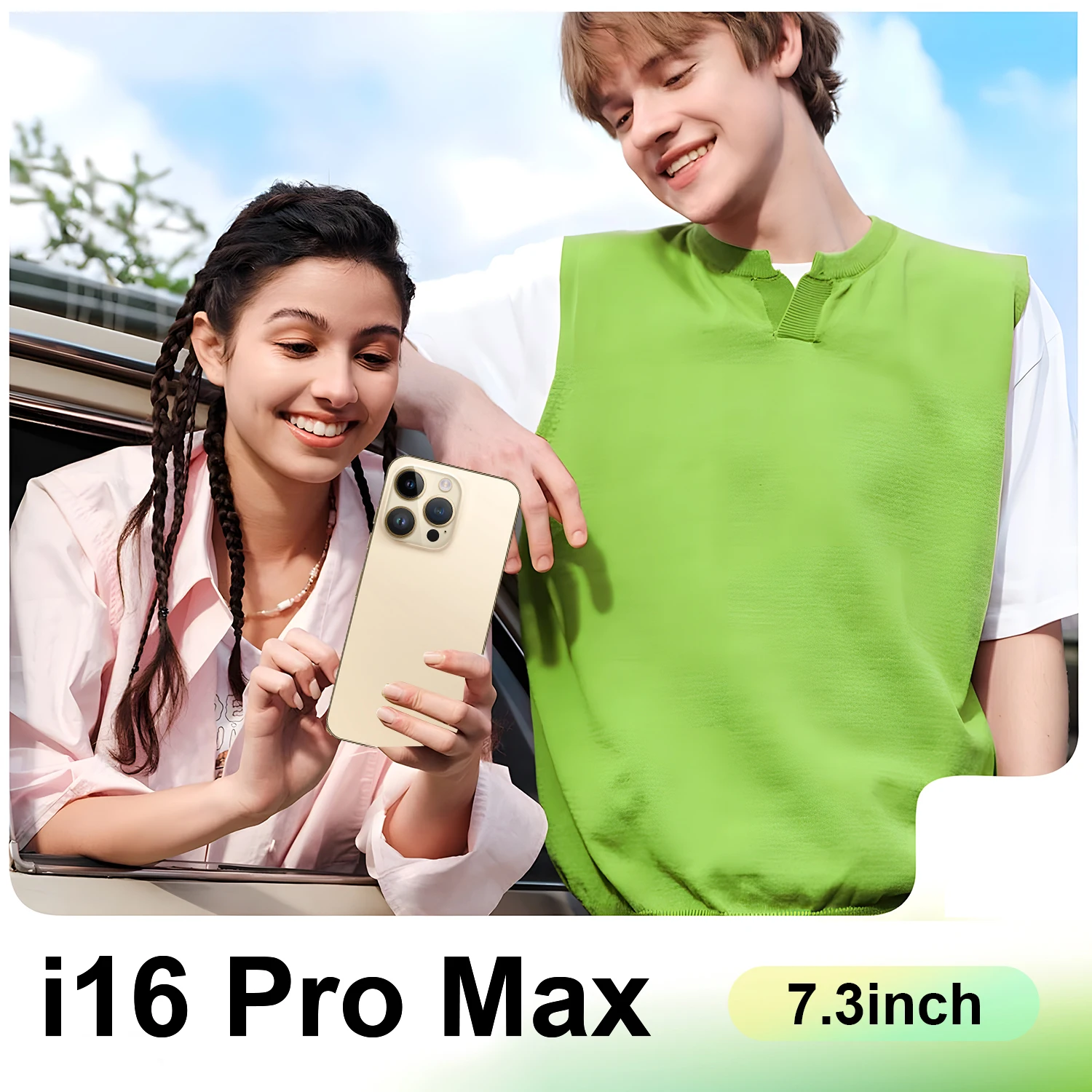 Original I16 Phone 16 Pro Max Neuf 6.7 Inch 12gb + 512gb Clone Smartphone 8 Core Celulares 14 Pro Max Unlocked Phone