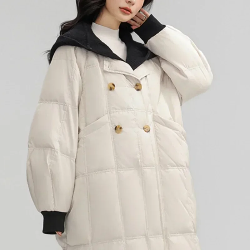 2024 New Winter Parkas Women's Mid-length Loose Thickened Design Sense Cotton-padded Jacket Elegant and Commuting Style