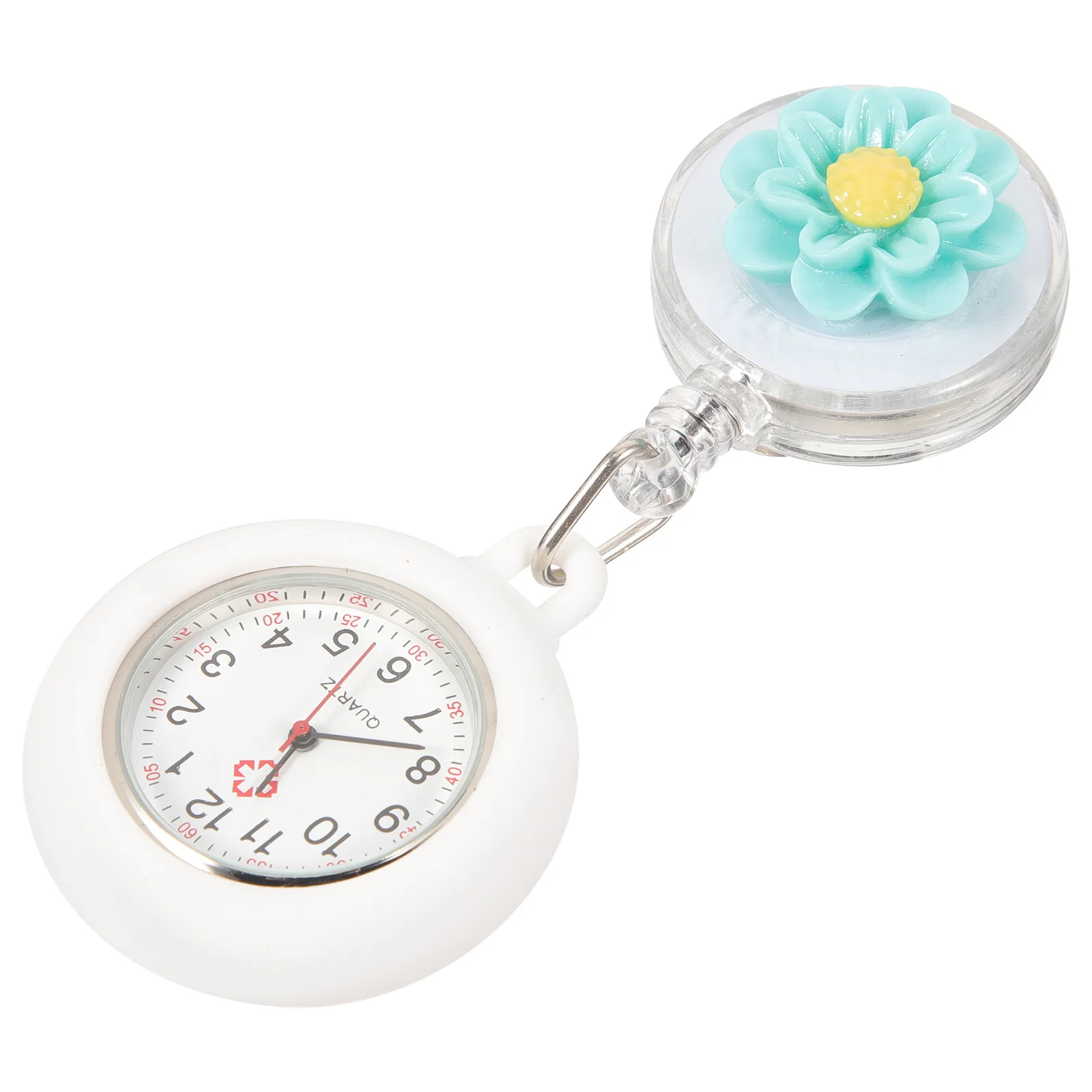 Reloj de enfermera, reloj retráctil duradero con Clip para enfermeras médicas, uso de enfermería, relojes Fob para enfermeras