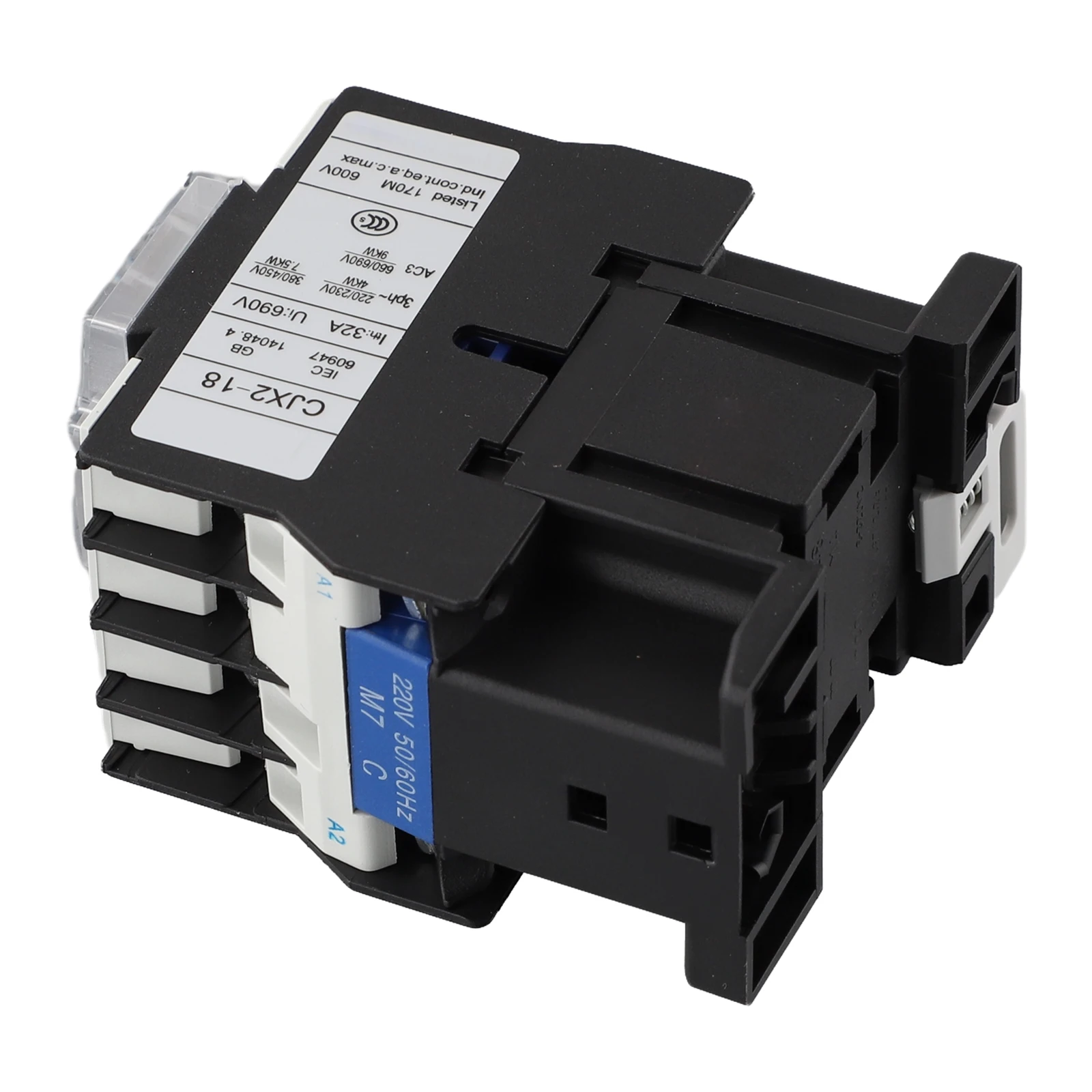 AC 220V AC Contactor AC Coil CJX2-1810 Distribution Motor Starter Relay Plate Front Wiring Power 3-Phase 32A Ith