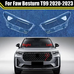 Car Front Headlamp Transparent Lampshade Shell Headlight Cover For Faw Besturn T99 2020 2021 2022 2023 Auto Light Housing Cover