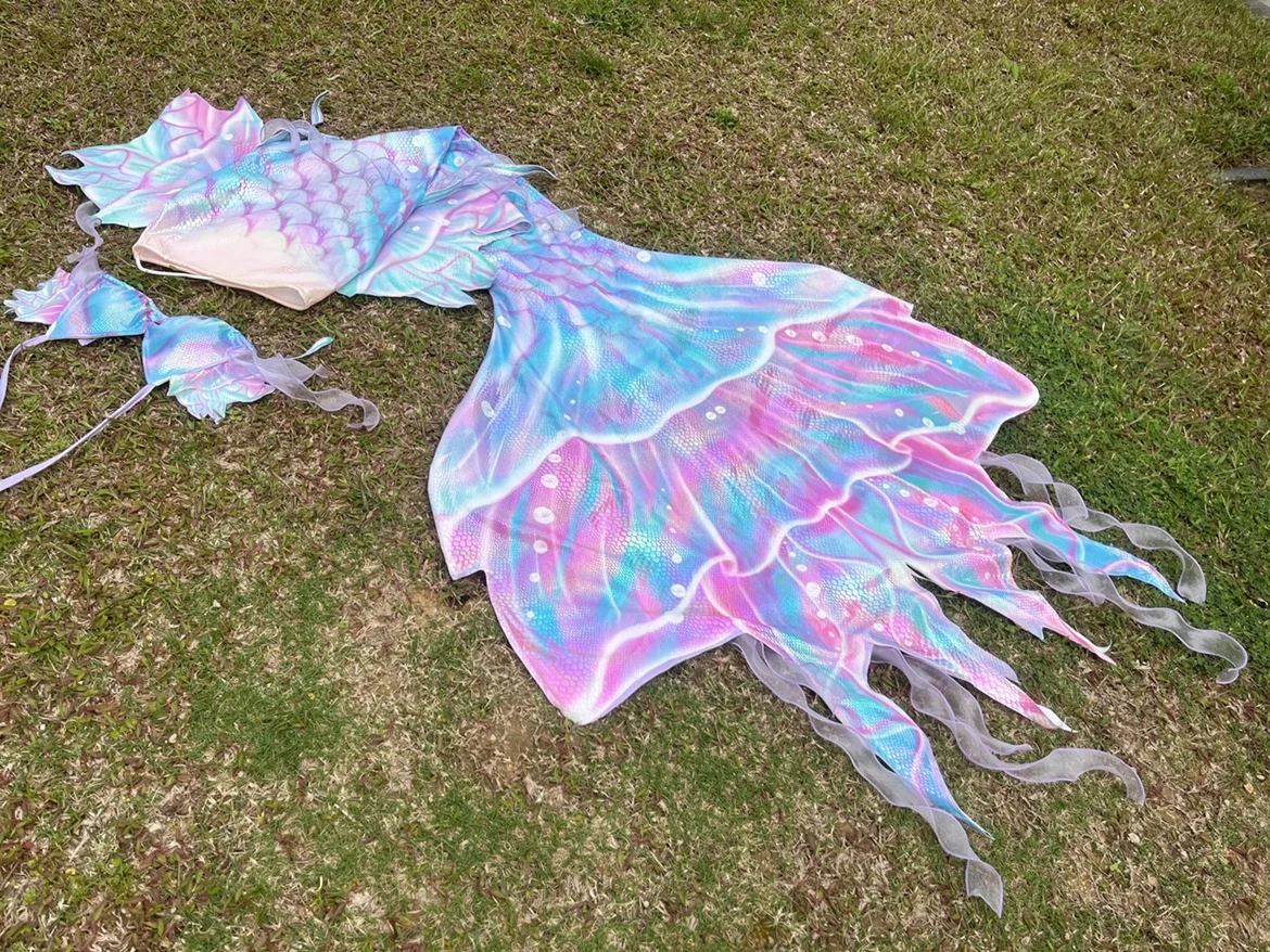 Yuner Mryuner Original Mermaid Jellyfish Australian Flippers Mahina Bronzing Tail Sanya Parent-Child Children