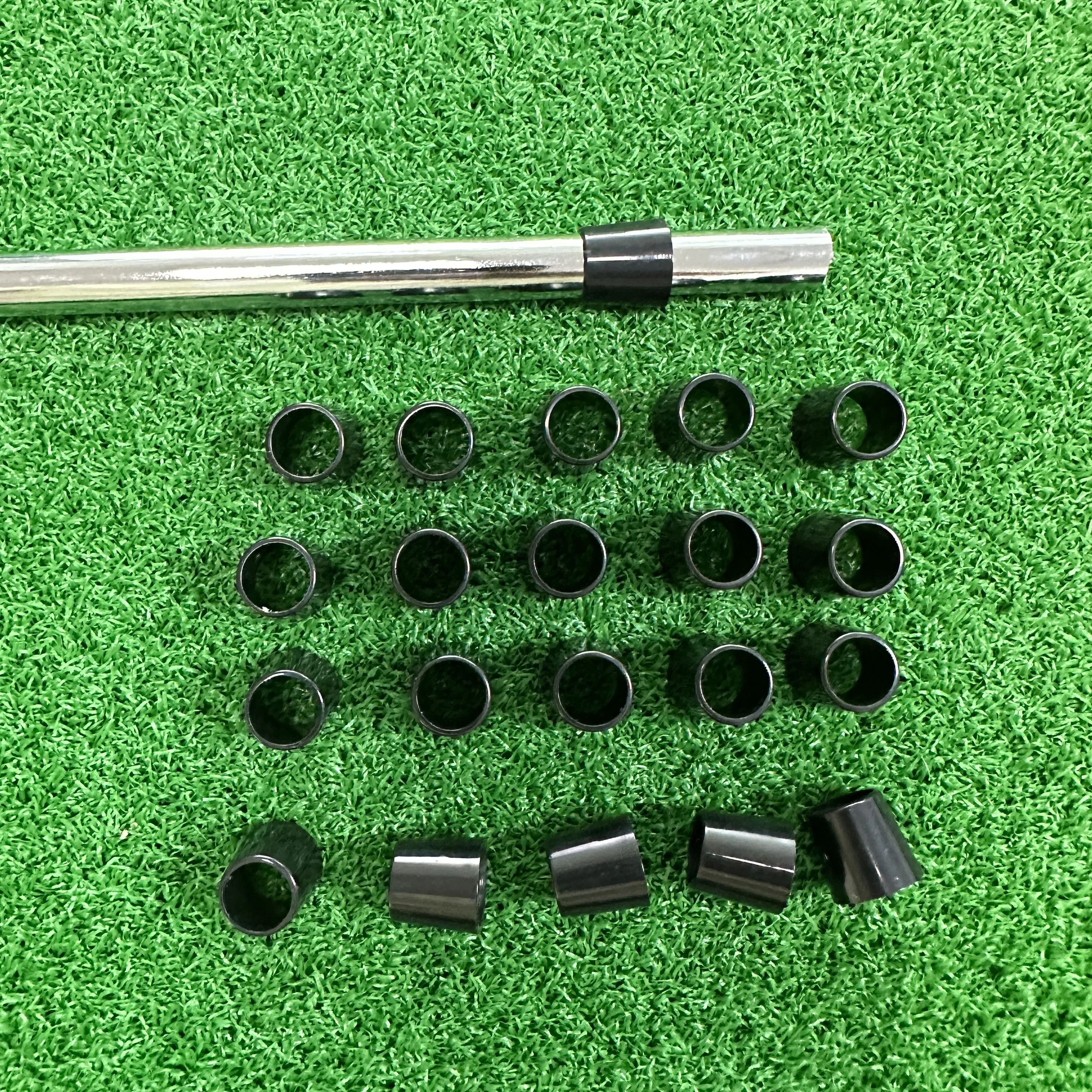 50 шт. 0,335 0,355 0,370 дюйма 9,4*12,7*13 мм твердый черный плоский наконечник для гольфа для сборки клюшки или железной клюшки для гольфа