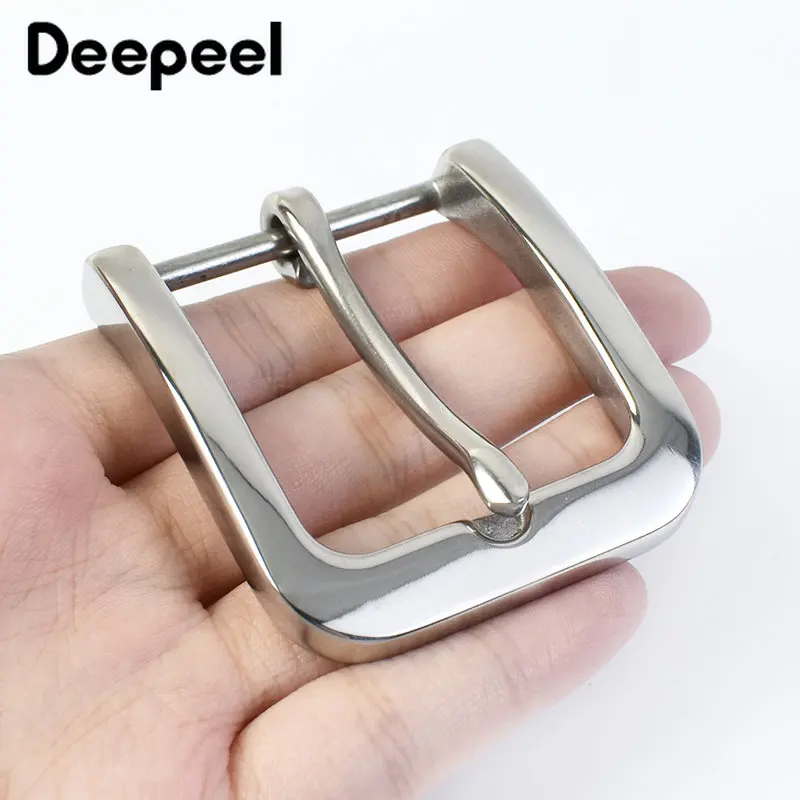 Deepeel – boucle ardillon de ceinture en acier inoxydable pour hommes, 35/40mm, pour ceintures en cuir de 33/38cm, accessoires de quincaillerie de tête pour jeans, 1 pièce