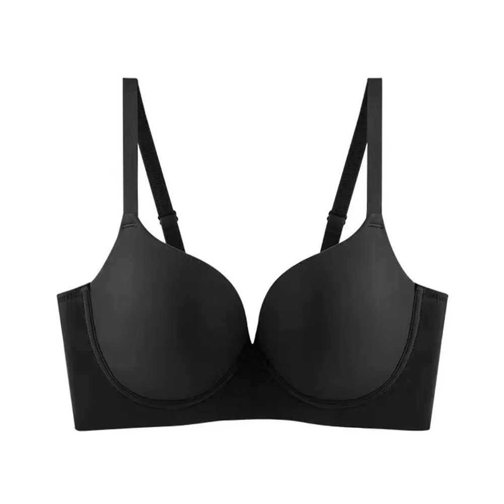 

Удобный дышащий бюстгальтер с полной чашкой, женское нижнее белье, невидимый непровисающий боковой бюстгальтер для груди, летний бюстгальтер большого размера