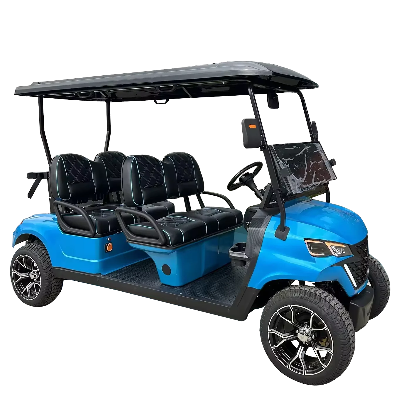 Voiturette de golf pour adultes avec panneau solaire, véhicule utilitaire électrique, 6 places, vente en gros