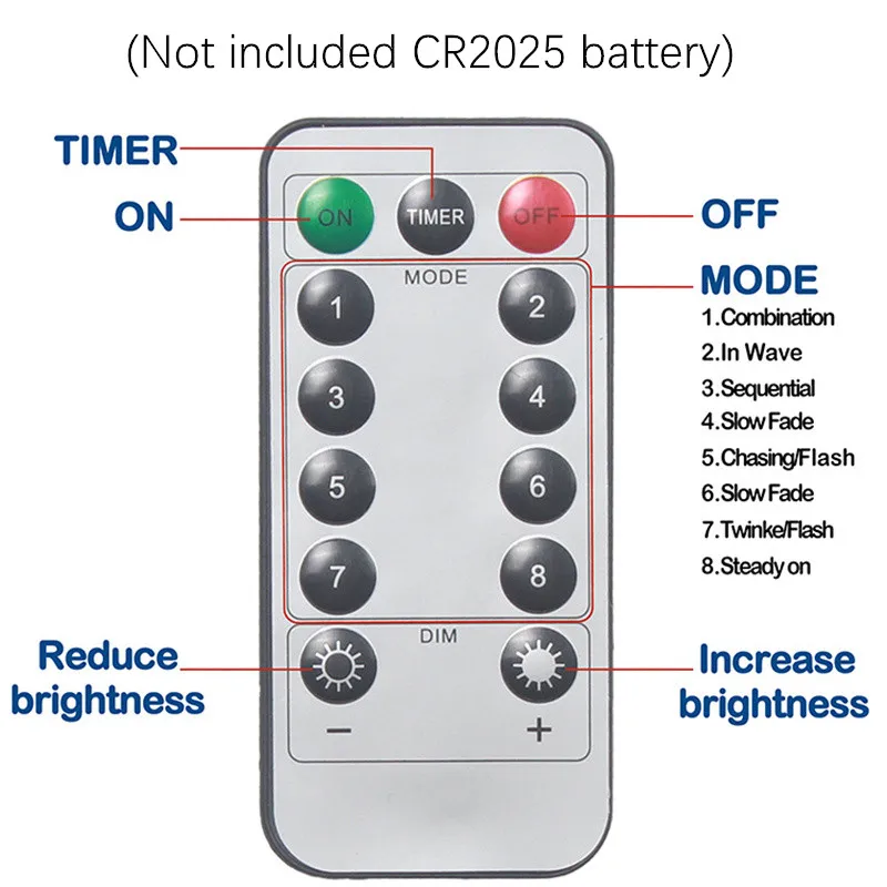 ستارة USB سلسلة ضوء عطلة LED الإضاءة عيد الميلاد السنة الجديدة 8 طرق مصابيح حفلات الزفاف عيد ميلاد غرفة المعيشة الديكور