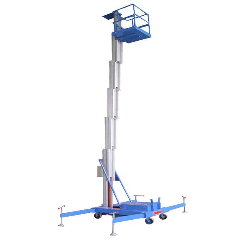 

Aluminum alloy lifting platform car Double column movable lifting platform car Aerial work