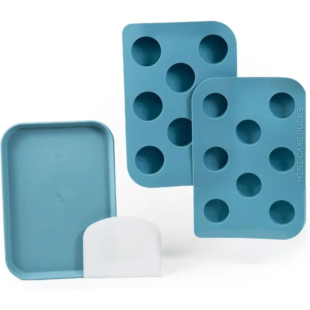 

- The Original Mini Cake Puck Mold Set – Better than a Cake ! Make Chlate Covered Derts – BPA ree Silicone – Includes 1 Mold Set