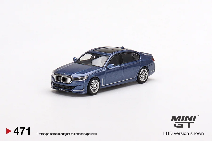 MINI GT 1:64  BMW Alpina B7 Blue Metallic MGT00471-CH 566 M4 M-Performance (G82) Collection Car Model Toys Ornaments