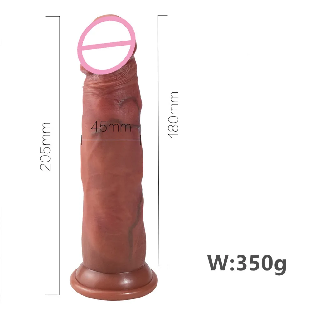 Super Skin Silicone Realistic Dildo Dick Soft Suction Cup Sliding Foreskin Penis Sex Toys For Woman Strapon Dildos Gay Sexу