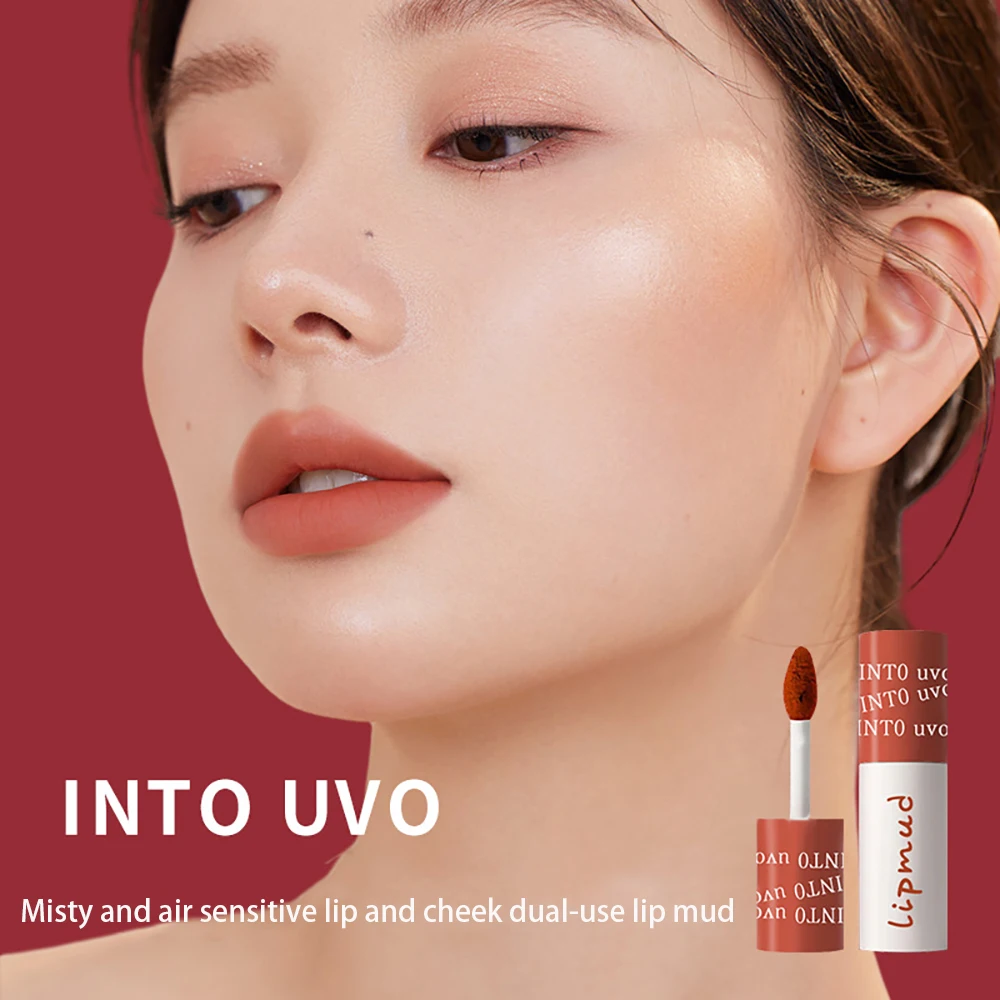 8-kleuren lippenstift Mooie lip modder Lip wangbalsem Matte lippenstift Waterdichte duurzame lipgloss make-up met Koreaanse cosmetica