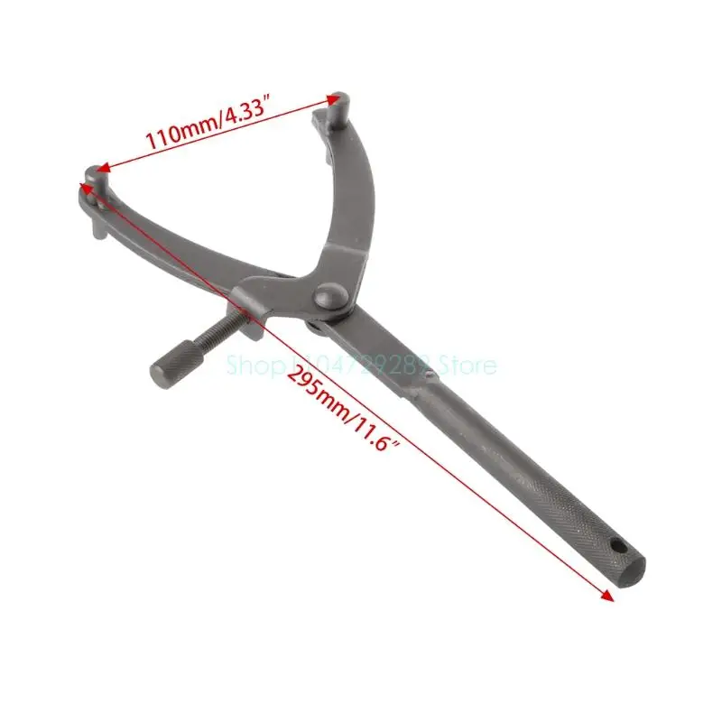 Adjustable Spanner Wrench Set - Flywheel Hub, Sprocket & Fan Clutch Removal Tool with Wrench Holder
