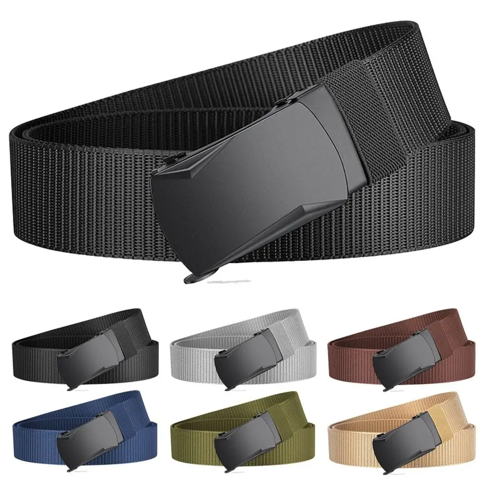 

Модный роскошный брендовый мужской деловой ремень, повседневный прочный металлический пояс с автоматической пряжкой, плетеный ремень