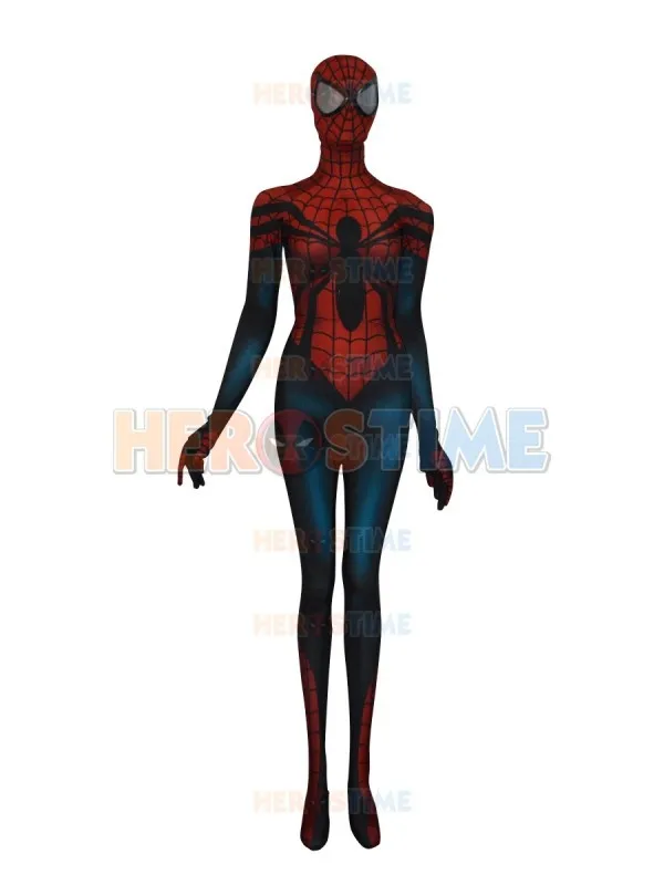 Spider Girl Costume Mayday Parker Cosplay Spidey Suit Spandex Halloween woman lady spiderman Superhero bodysuit