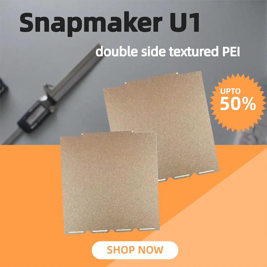 

ENERGETIC Гибкий магнитный лист PEI 276x293 мм Snapmake U1 Строительная пластина Двусторонняя банка для печати Пружинный стальной лист