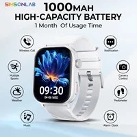 Reloj inteligente deportivo 2025 para Android/IOS, pantalla de 1,83 pulgadas, asistente de voz, respuesta de llamadas inalámbrica, 1000mAh, cuenta de pasos, regalo de salud para hombres y mujeres