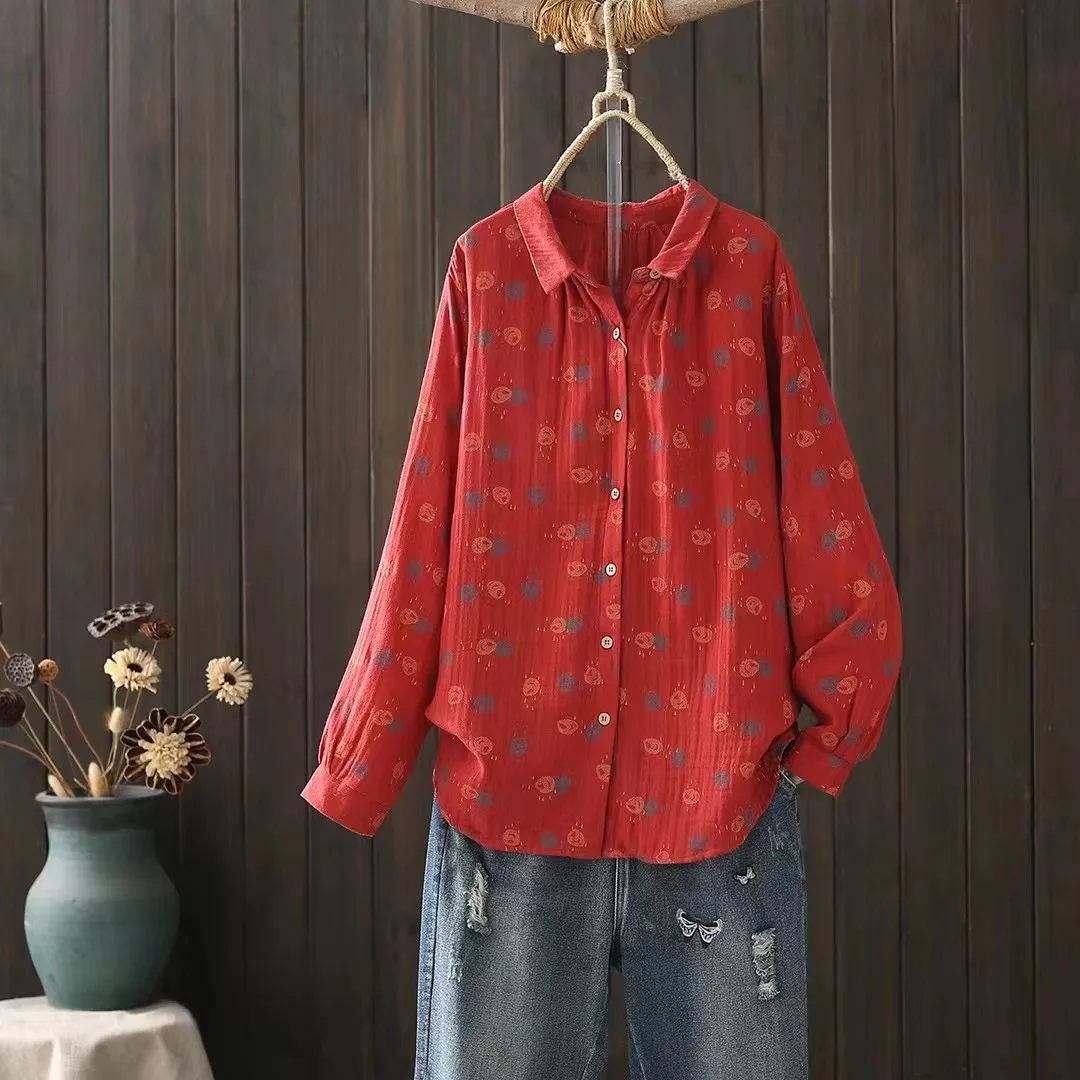 Red Cardigan Long