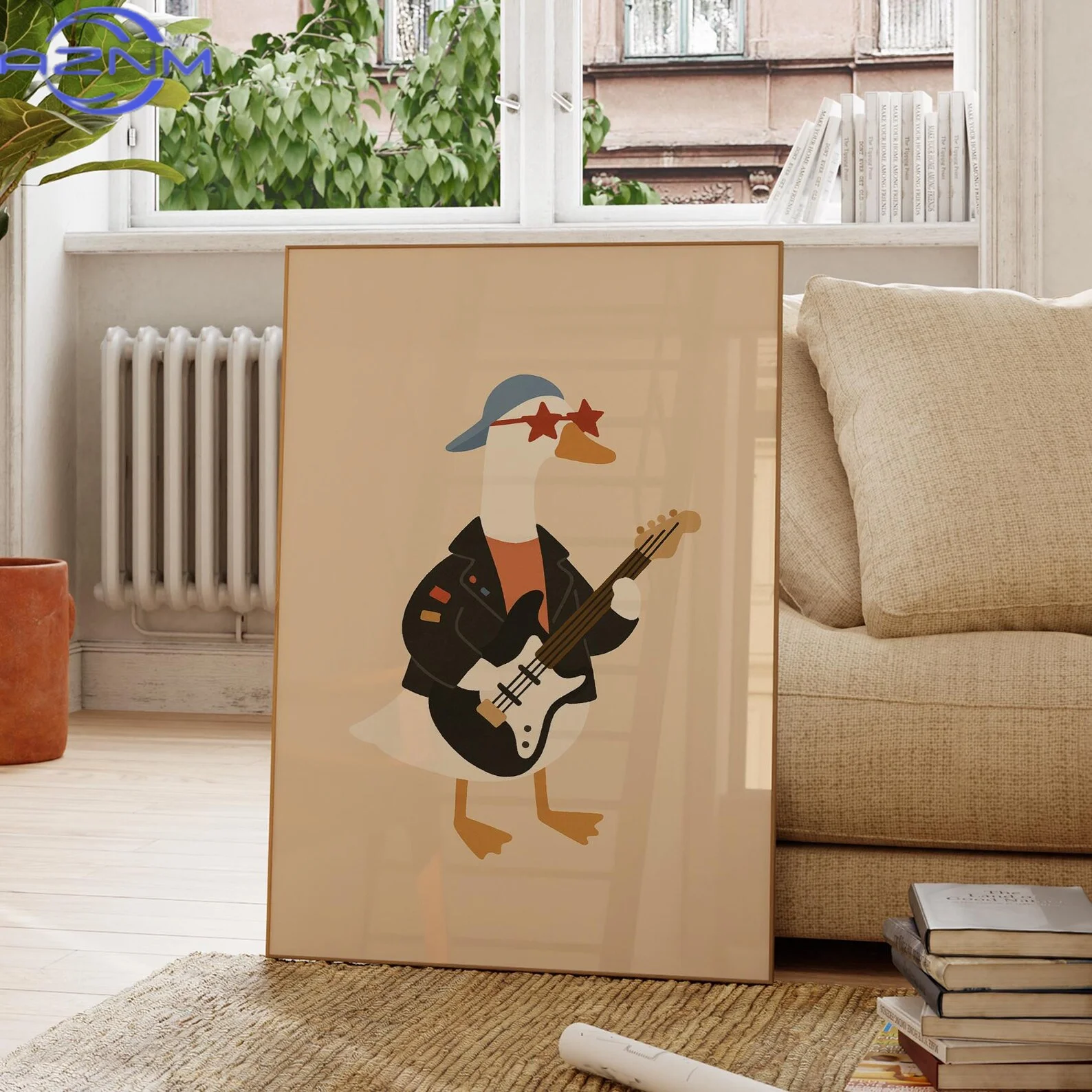 AZNM Cool Rocker Duck Wall Art - огляд і ціна Baby Nursery Decor Boy