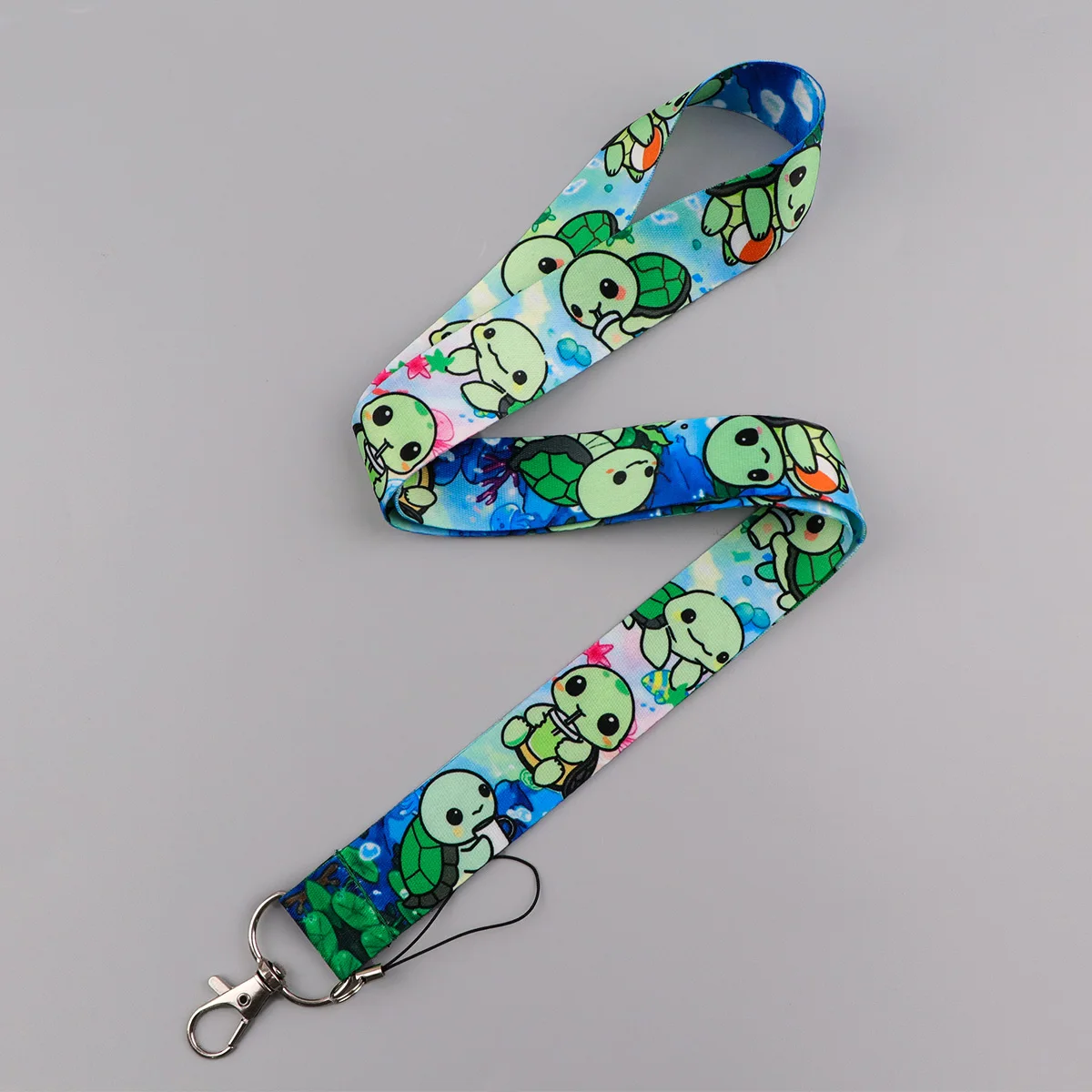 الحيوانات قضاعة الحبل الرقبة حزام المفاتيح لطيف السلحفاة غطاء بطاقة شارة حامل الهاتف المحمول شنق حبل كيرينغ اكسسوارات الهدايا #4